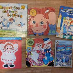 Lot Of Antique Raggedy Ann And Andy Books 