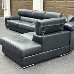 Couch/Sofa Sectional - Real Leather - Delivery Available 🚛