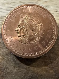 2 Oz .999 Copper Round 