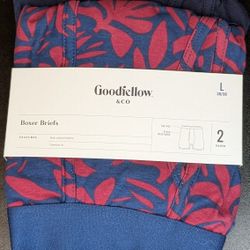 Two Pair Brand New Goodfellow Large Men's Boxer Briefs
