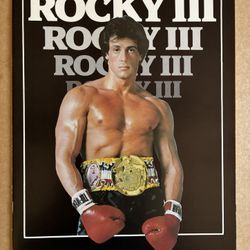 Rocky III Movie Souvenir Program Sylvester Stallone