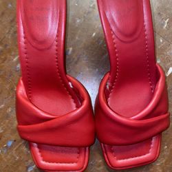 Red Kitten Heels 