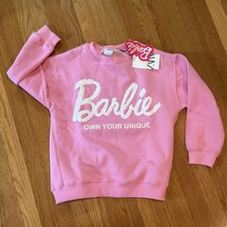 Zara Barbie Sweatshirt Girls 9-10