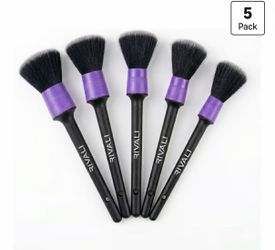 Premium 5-Piece Interior Detailing Brush Set