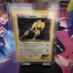 Rocket's Zapdos 15/132 Gym Challenge Holo