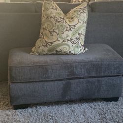 Recliner And Large Ottoman 