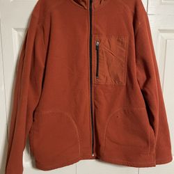 Mens Old Navy Quality Clothing Full Zip Fleece Jacket With Pockets Size Large 