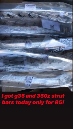 Strut bars Megan Racing g35 350z g37 370z
