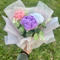 Crochet Roses Bouquet 