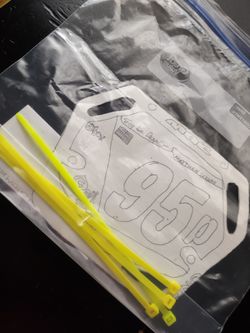 Custom Hand Manufactured BMX Number Plate 