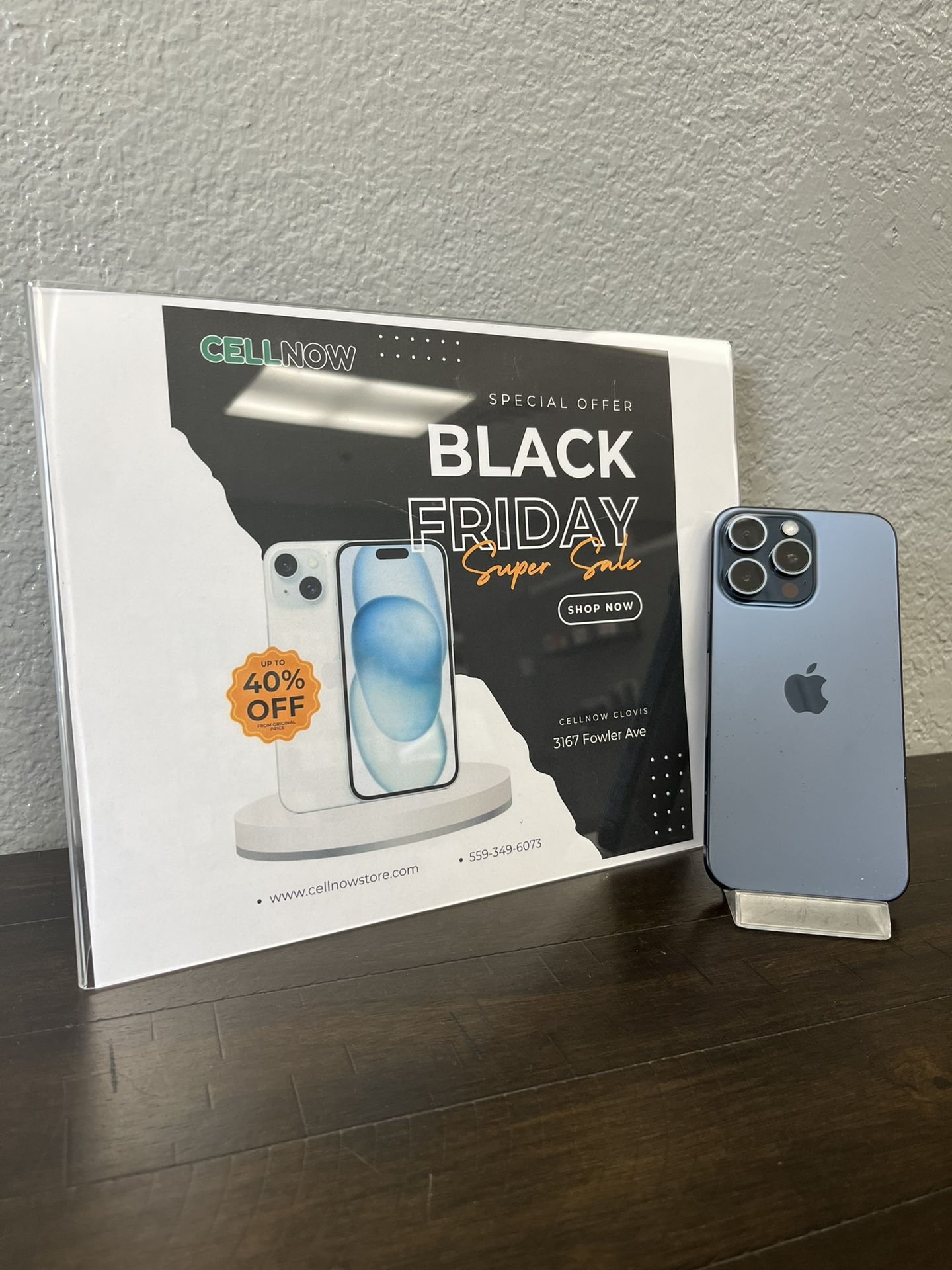 Early Black Friday Deals!! 15 Pro Max Xfinity 256GB - Blue