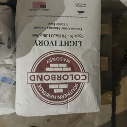 3 Bags Masonry Light Ivory  Cement 