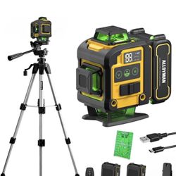 Laser Level with Tripod,Alloyman 4x360° Self Leveling