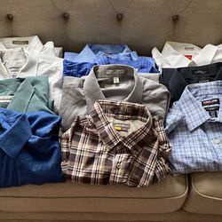 Men Shirt Bundle 11 Shirts LonG Sleeve 