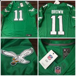 Nike Vapor FUSE Limited Philadelphia Eagles AJ Brown Kelly Green Jersey