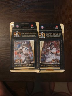 Football cards Supper Bowl 50 set