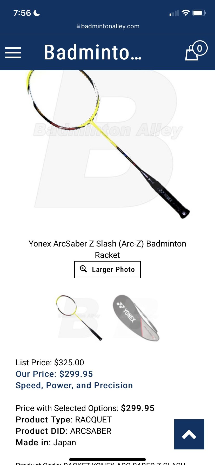 Yonex Arc Saber Z Slash Badminton Racket