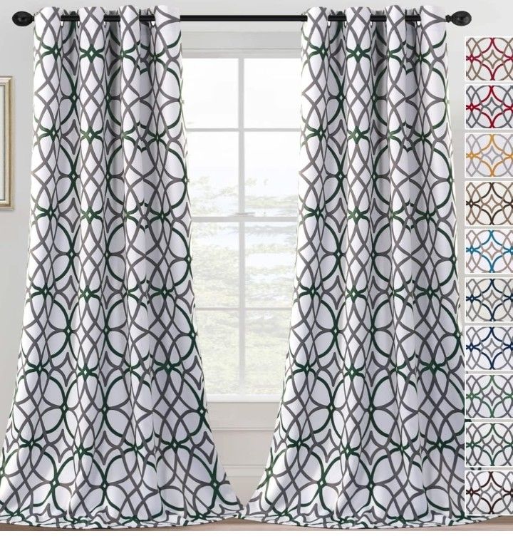 Blackout Curtains 52"W108"L inch Length 2 Panels Set