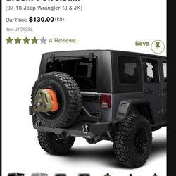 Jeep Wrangler Spare Tire Daystar Cam Can Kit