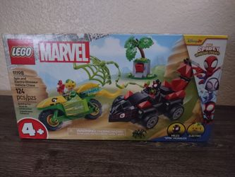 LEGO Marvel Spin and Electro Dinosaur Vehicle Chase 11198
