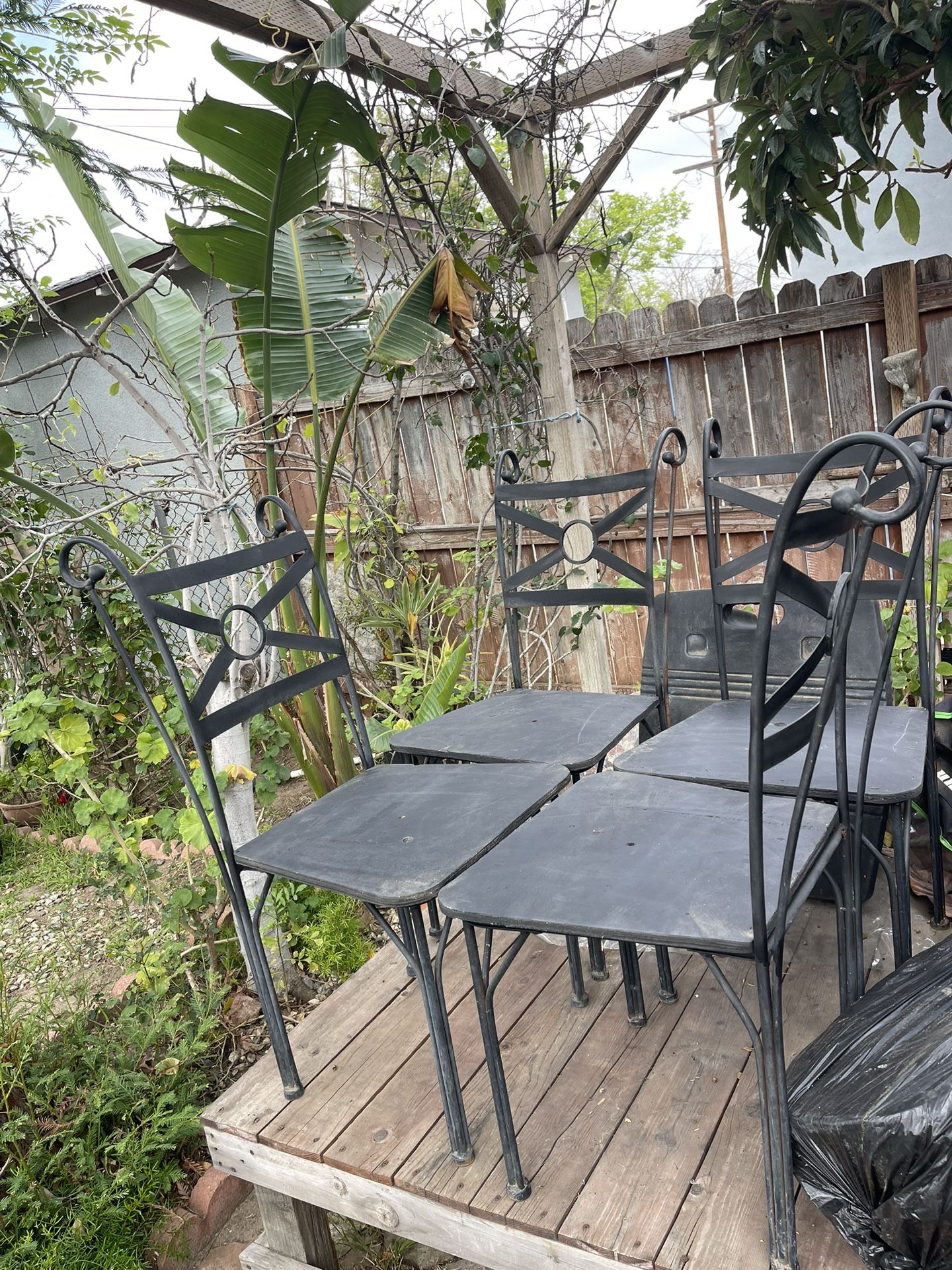 Chairs Dining Set Of 4 Metal