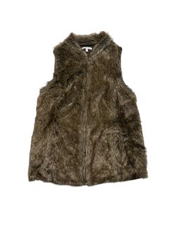 Faux Fur Zip Up Vest