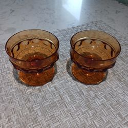 Vintage "King's Crown" Footed Sherbet Dessert Dishes P