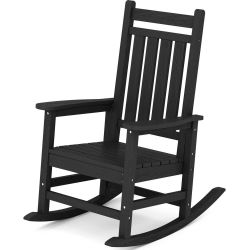 Black Poly Lumber Outdoor Rocking Chair
