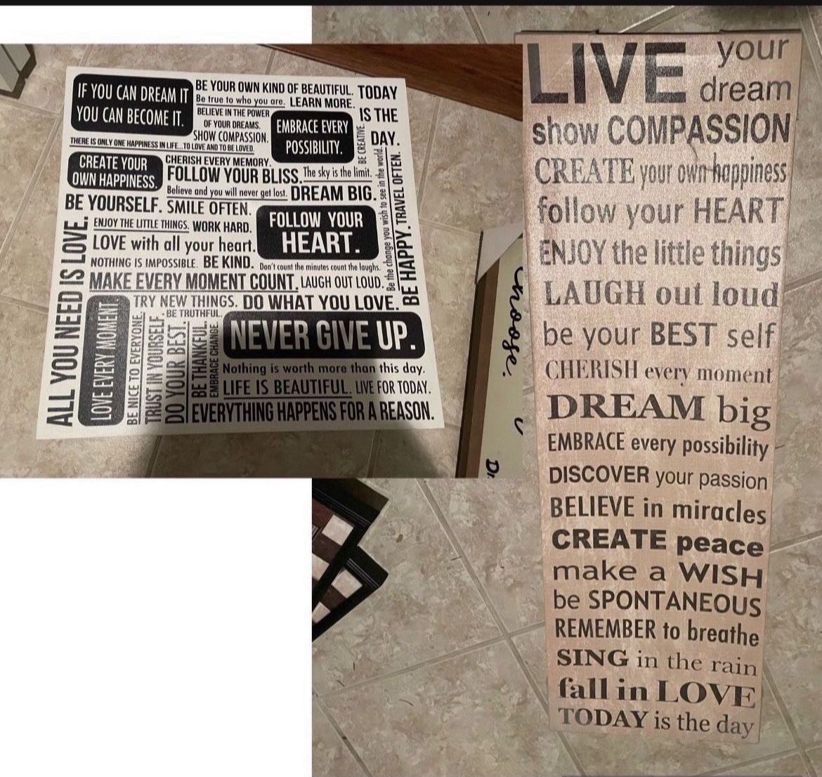 Quotes Canvas Decor