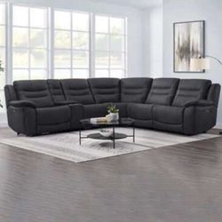 Kelsee Fabric Power Reclining Sectional