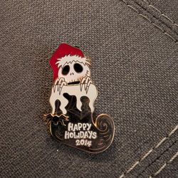 Jack Skellington - Stockings - Happy Holidays Pin