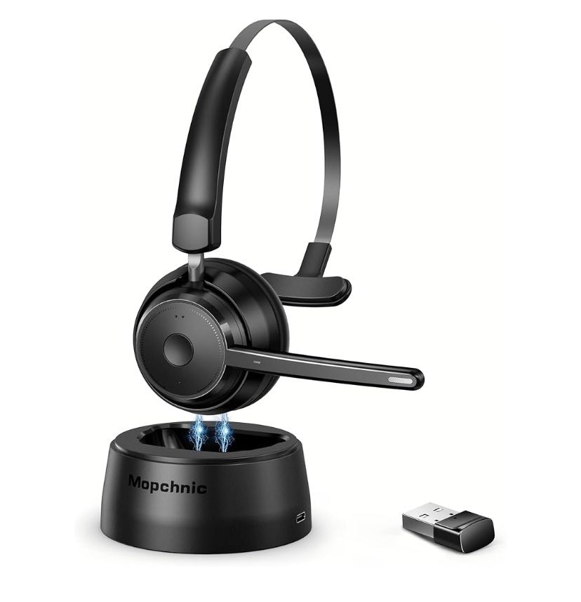 Bluetooth Headphones Computer Headset For Zoom Meetings Bluetooth