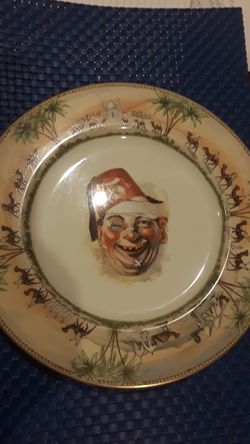 Antique 1920's Shenango China Freemason Shriners Rough Night Plate