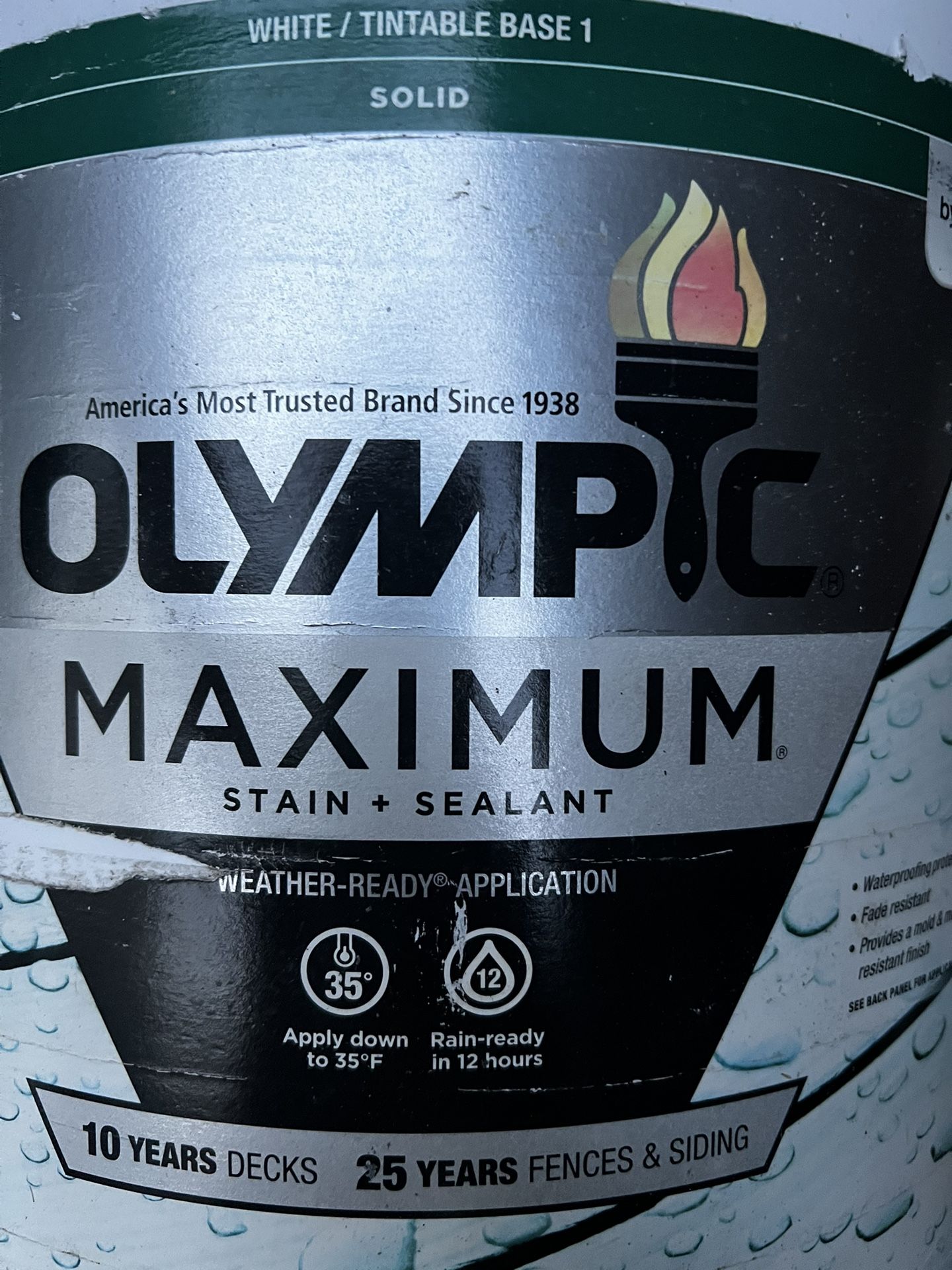 Olympic Maximum Stain And Sealant.