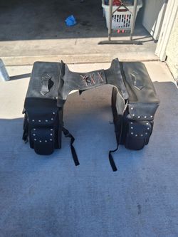 River Road Braided Sissy Bar Saddle Bag