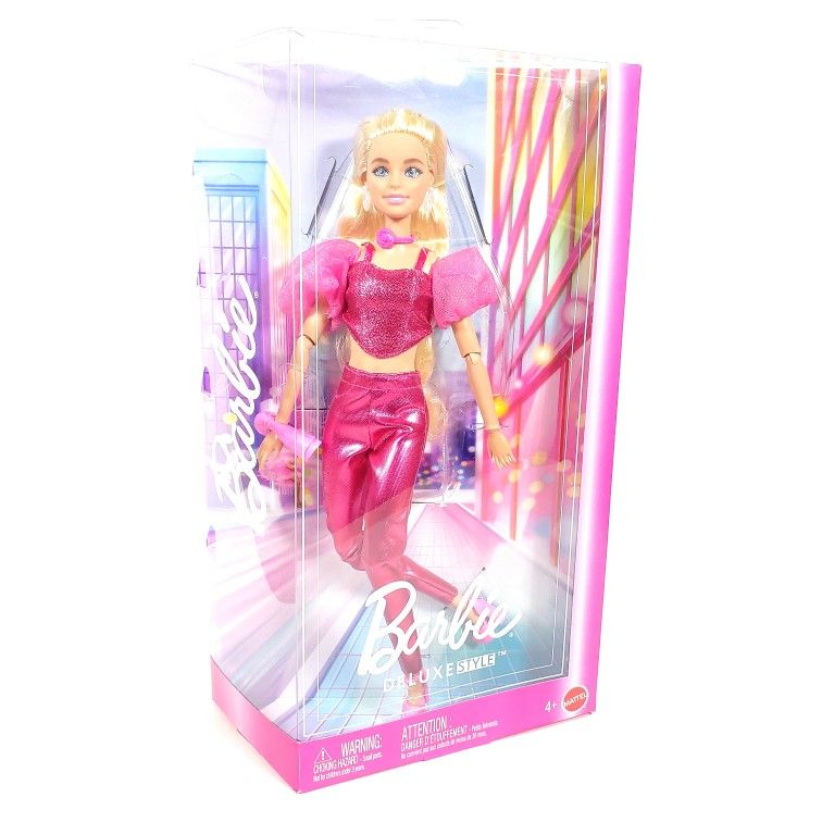 NEW 2025 Barbie Deluxe Style Wave 2 Fashion Doll #5 in Metallic Glam Outfit