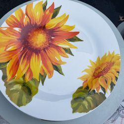 6- 10" Sunflower 🌻 💛 Dinner Plates