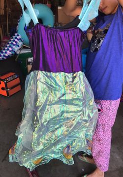 Girls medium peacock costume