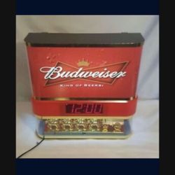 Vintage Budweiser Clydesdale Digital Clock Large