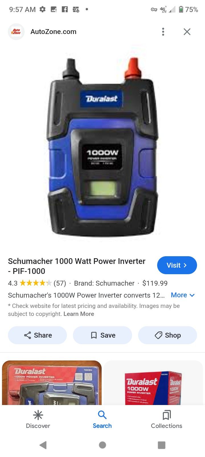 1000 Way Duralast Inverter