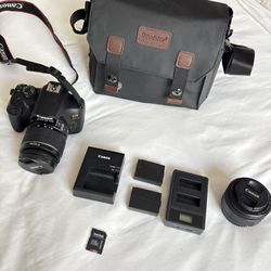 LA Creatives! Photographer Bundle OBO: EOS Rebel T6 w/ EFS 18/55mm lens and 50mm Lens
