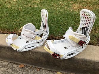 Burton Genesis EST snowboard bindings men’s medium white red