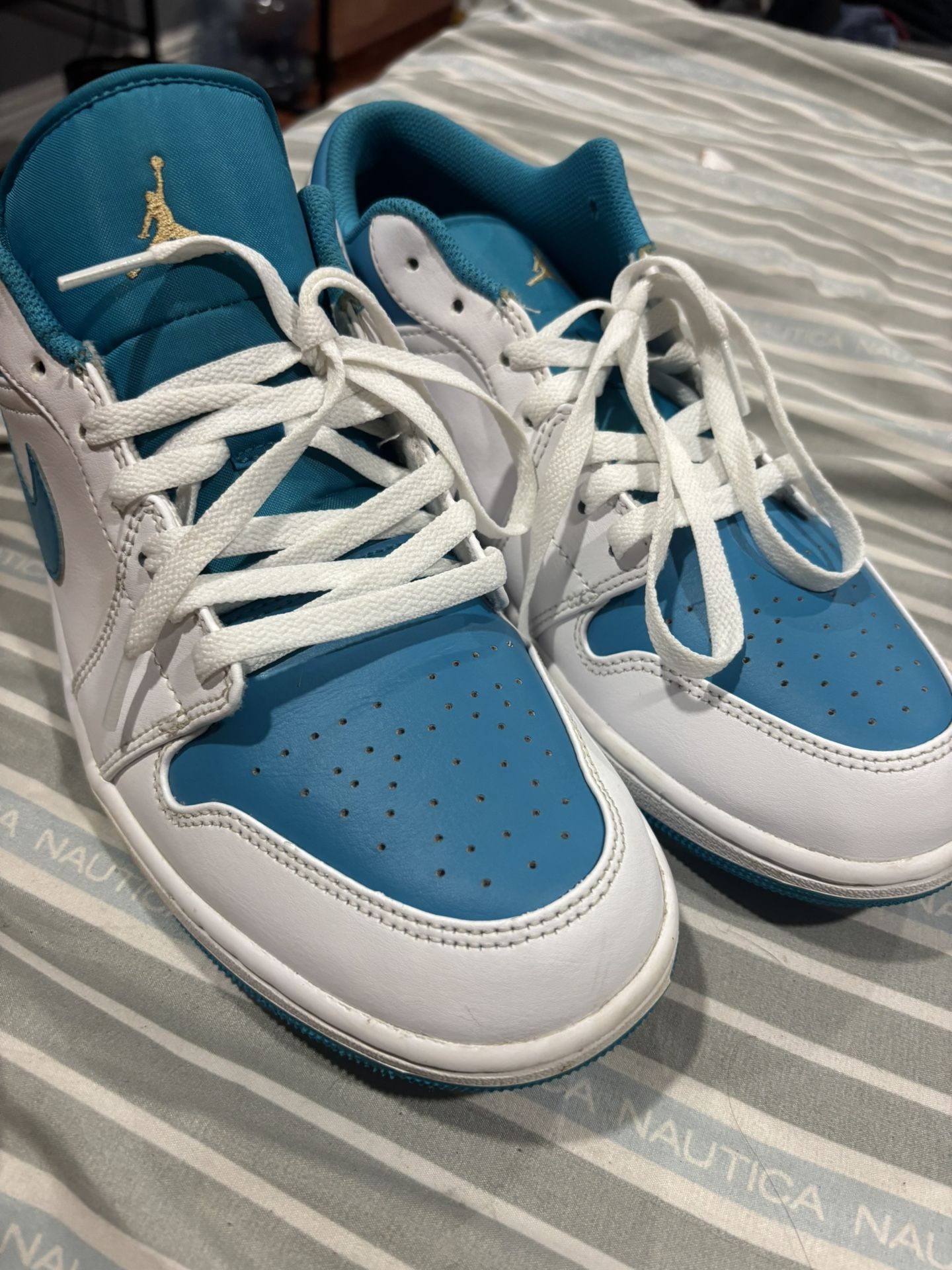 jordan 1 aquatone low used 