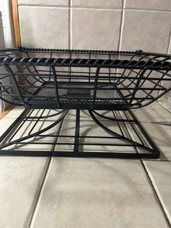HEAVY multi-functioning basket -Dimensions: 15.]" W × 15.1" D × 6.5" H