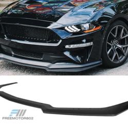 Fits 18-22 Ford Mustang GT Style Add on Front Bumper Splitter Lip Unpainted PP