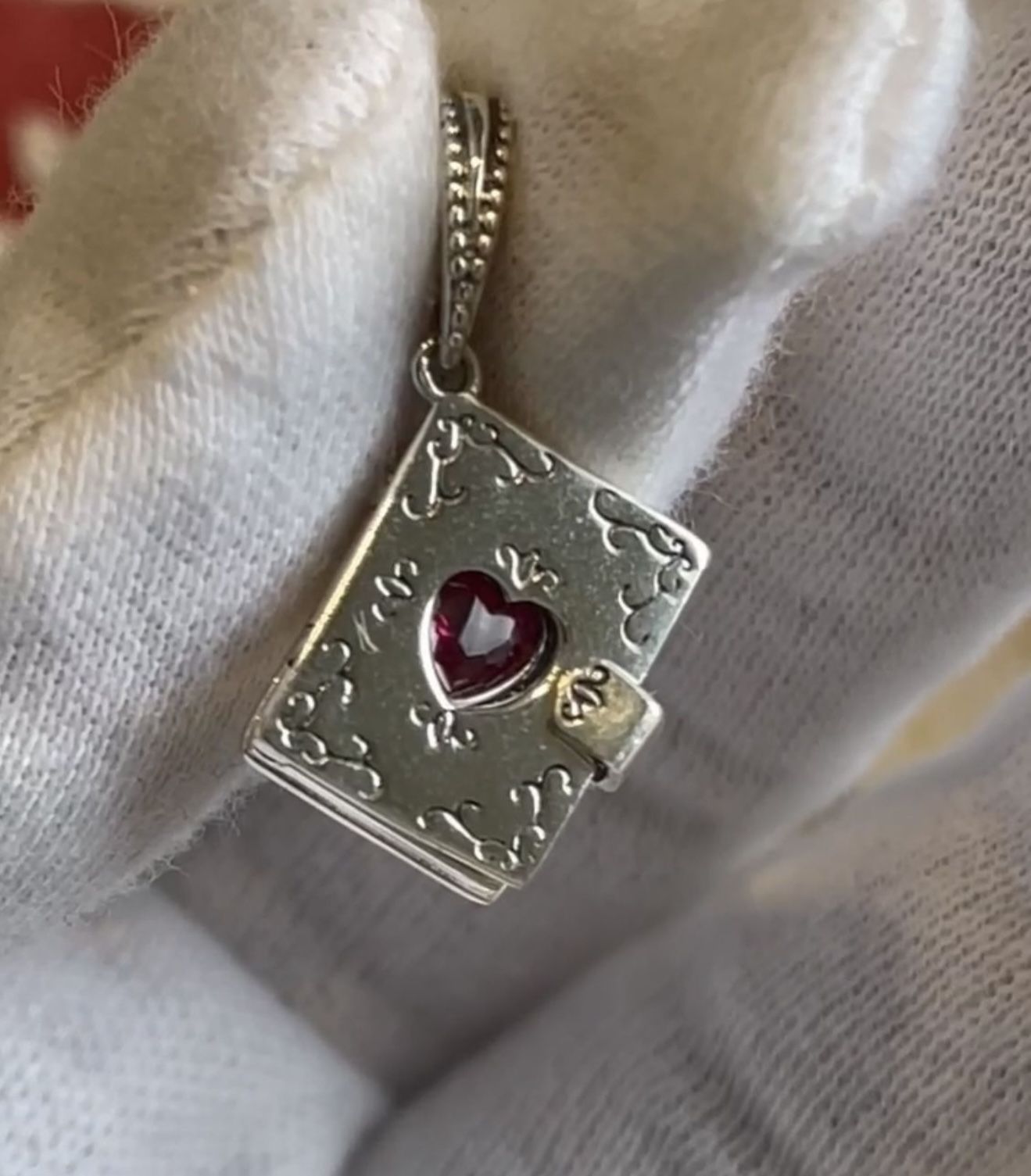 Solid Sterling Silver 925 Romantic Love Letter Charm