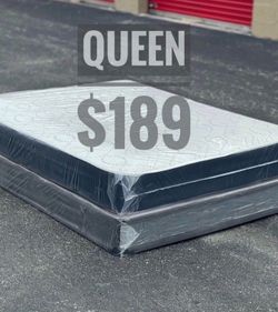 🔥NEW Queen Mattress Set – Medium – Delivery Available 🚚
