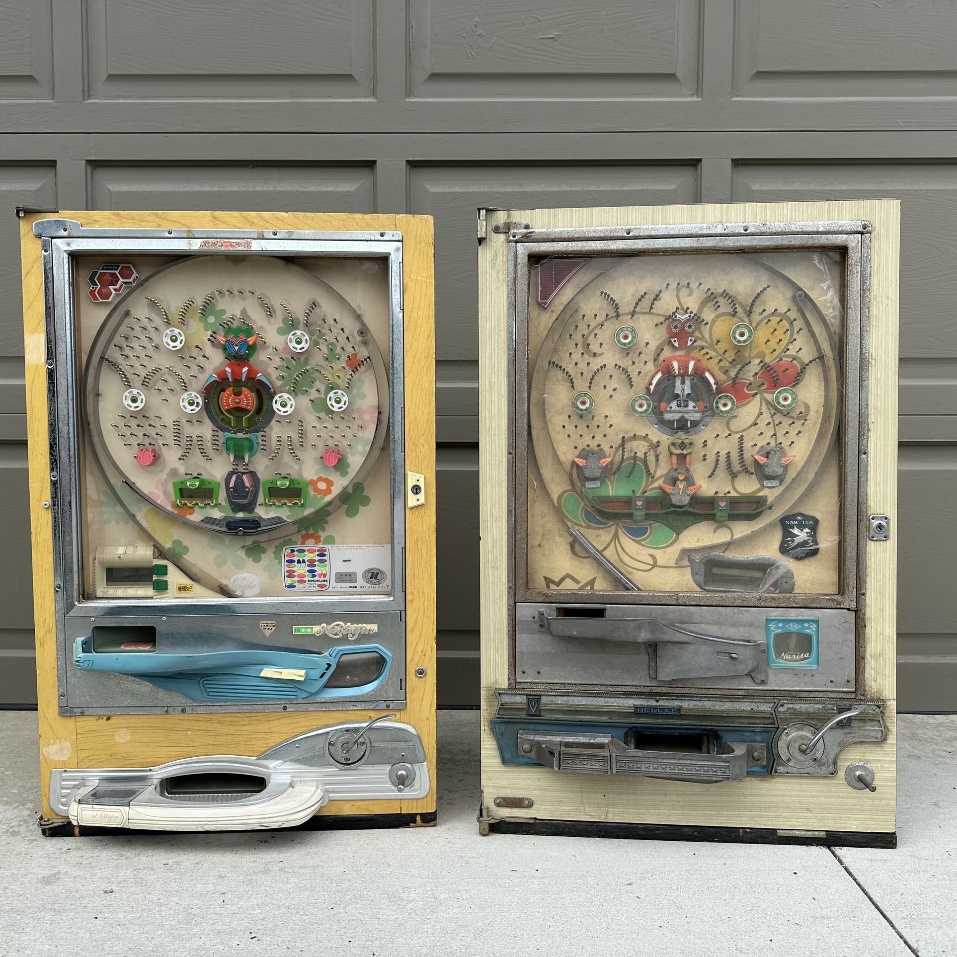 Vintage Nishijin And Narita Pachinko Machines 