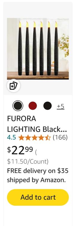 Brand new in box Battery Operated Glitter Candles