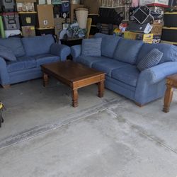 Sofa, Loveseat, & Tables